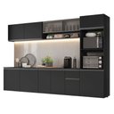 Ver imagem 2 de Armário de Cozinha Completa 300 cm Suspenso Preto Nice Madesa 04
