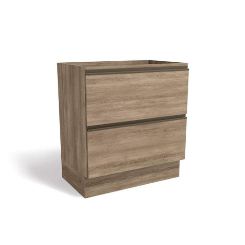 Balcão de Cozinha Modulado Maxxi G755 2 Gavetas s/ Tampo Nogal - Kappesberg