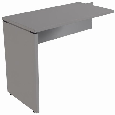 Mesa Auxiliar Dinâmica Pé Painel 90x45cm Linha Versa Cinza
