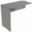 Ver imagem 1 de Mesa Auxiliar Dinâmica Pé Painel 90x45cm Linha Versa Cinza