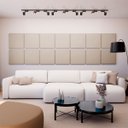 Ver imagem 1 de Painel Acústico Absorvedor Decorativo 60x60 Soft Linho Maestra Acústica:bege