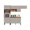 Ver imagem 7 de Kit Modulado Demóbile 4 Peças Firenze C4p251 Amendola/nude Prime Tx