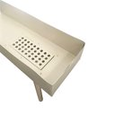 Ver imagem 3 de Captador de Água Calha em Alumínio e Grelha Marrom 25x13x8cm