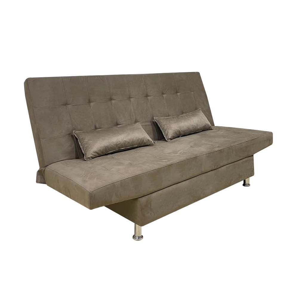 Sofa Cama Dobravel Gabriella 3 Lugares 1,82m com 2 Almofadas