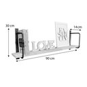 Ver imagem 3 de Prateleira de Parede Bracket Industrial 90cm Natural e Branco