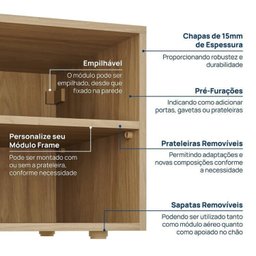 Módulo 70x40 2 Portas Frame Cabecasa madeiramadeira - 6