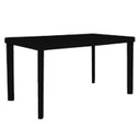 Ver imagem 1 de Mesa de Plástico Retangular Preta Bali Desmontável 120x70cm