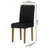 Cadeira Sala de Jantar Anitta Factor Preto - Fabrica 1 Móveis - 3
