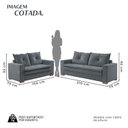 Ver imagem 3 de Conjunto 3x2 Lugares 210cm e 150cm Florianópolis