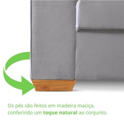 Conjunto Florianópolis 3x2 Lugares Veludo - 8