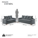 Ver imagem 3 de Conjunto 3x2 Lugares 210cm e 150cm Florianópolis