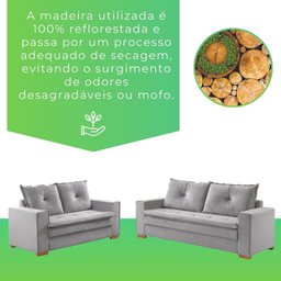 Conjunto Florianópolis 3x2 Lugares Veludo - 9