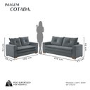 Ver imagem 3 de Conjunto Florianópolis 3x2 Lugares Veludo