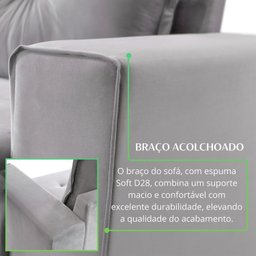 Conjunto Florianópolis 3x2 Lugares Veludo - 7