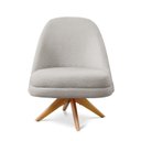 Ver imagem 4 de Poltrona Stella Decorativa Giratória Bouclé
