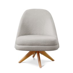 Poltrona Stella Decorativa Giratória Bouclé - 4