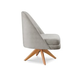 Poltrona Stella Decorativa Giratória Bouclé - 5