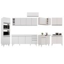 Ver imagem 6 de Armário de Cozinha Modulada de Canto 9 Peças CP04 Balcão Branco - Lumi Lumil Móveis