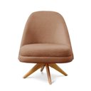 Ver imagem 4 de Poltrona Stella Decorativa Giratória Bouclé