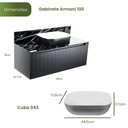 Ver imagem 2 de Gabinete para Banheiro com Cuba Armani