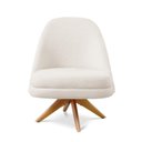 Ver imagem 4 de Poltrona Stella Decorativa Giratória Bouclé