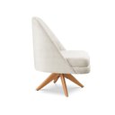 Ver imagem 5 de Poltrona Stella Decorativa Giratória Bouclé