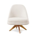 Ver imagem 4 de Poltrona Stella Decorativa Giratória Bouclé