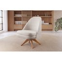 Ver imagem 1 de Poltrona Stella Decorativa Giratória Bouclé