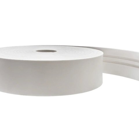 Rodapé Eva Flexível Autoadesivo 10cm x 1cm 15 Metros Napoli Branco Molduraflex