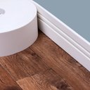 Ver imagem 3 de Rodapé Eva Flexível Autoadesivo 10cm x 1cm 15 Metros Napoli Branco Molduraflex
