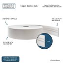 Ver imagem 4 de Rodapé Eva Flexível Autoadesivo 10cm x 1cm 15 Metros Napoli Branco Molduraflex