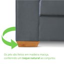 Ver mais imagens de Sofá Florianóplis 3 Lugares 210 cm Veludo