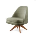 Ver imagem 2 de Poltrona Stella Decorativa Giratória Bouclé