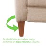 Sofá Living Canela 4 Lugares 245 cm Linho - 10