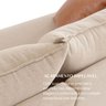 Sofá Living Canela 4 Lugares 245 cm Linho - 6