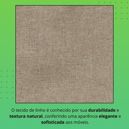 Sofá Living Canela 4 Lugares 245 cm Linho - 12