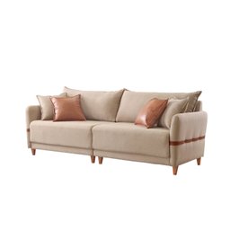 Sofá Living Canela 4 Lugares 245 cm Linho - 2