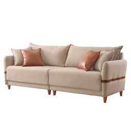 Sofá Living Canela 4 Lugares 245 cm Linho - 2