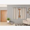 Cortina Blackout Tecido 2,20m X 1,30m Corta 100% Luz Blecaute para Sala Quarto Janela Cozinha Areia - 3
