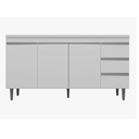 Ver imagem 2 de Balcão Gabinete de Pia Andréia 1,50 Branco sem Tampo Ajl