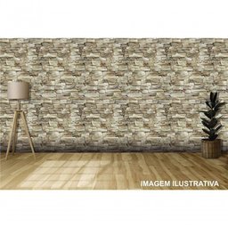 Papel de Parede Adesivo Pedra Lavável Sala Quarto Cozinha 1,5 Metros - 5