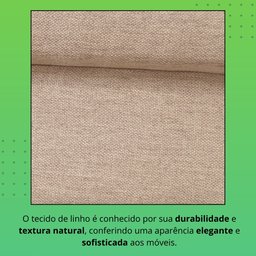 Sofá Living Canela 4 Lugares 265 cm Linho - 12