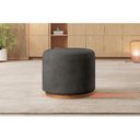 Ver imagem 2 de Puff Redondo para Sala Base de Madeira Linho