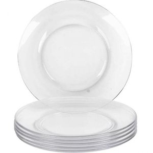 Conjunto de 6 Pratos de Vidro Raso 23cm Astral Duralex