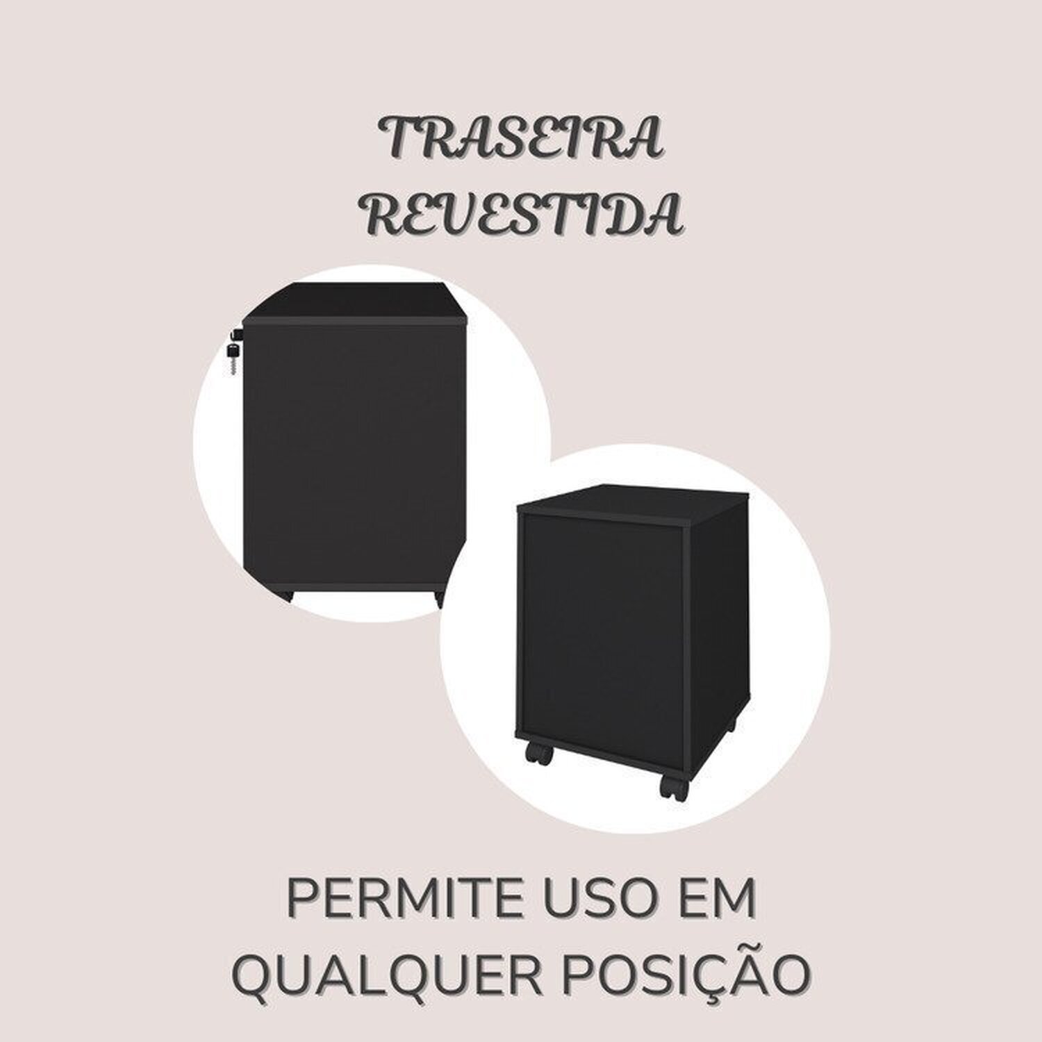 Kit 4 Peças com Escrivaninha em L Gold, Gaveteiro, Balcão para Escritório e Estante Livreiro - 16