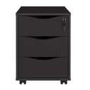 Ver imagem 5 de Kit 4 Peças com Escrivaninha em L Gold, Gaveteiro, Balcão para Escritório e Estante Livreiro