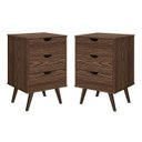 Ver imagem 1 de Kit 2 Criado Mesa de Cabeceira Decore/dream/grécia Plus Luxo:canela