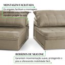 Ver mais imagens de Sofá Retrátil Muriaé 4 Lugares 250 cm Linho