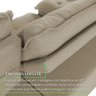 Sofá Retrátil Muriaé 4 Lugares 250 cm Linho - 9