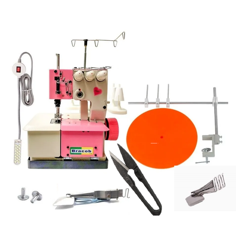 Galoneira Bracob Baby +kit- Semi Industrial 3 Agulhas-110v